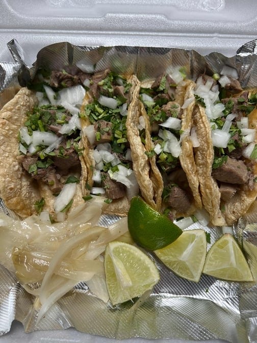 Lengua (Beef Tongue) Taco.